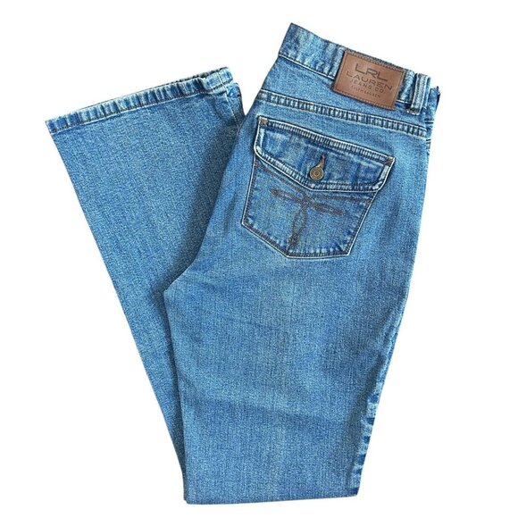 LRL Lauren Jeans Co. Ralph Lauren Women's Jeans Classic Boot Cut Stretch Size 6 - Picture 1 of 15